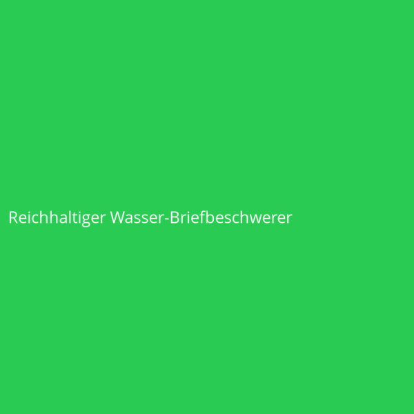 Reichhaltiger Wasser-Briefbeschwerer