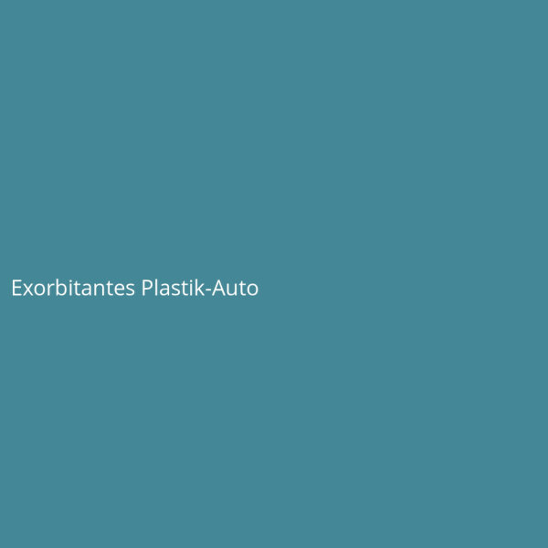 Exorbitantes Plastik-Auto